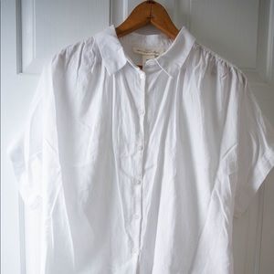 H&M White Loose Button-up Shirt